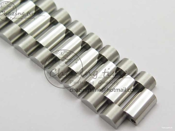 40mm Dial 904 President Ice on Markers T 228239 Blue Crystal SS A2836 Bracelet Dial New SS Version BP Day-Date 0330